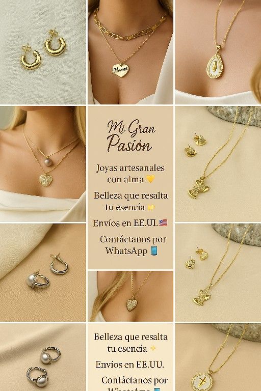 $12 💎 Joyería artesanal de alta calidad – ¡no cambia de color!