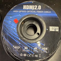 HDMI 2.0 High Speed Optical Fiber Cable  (40m) 131 feet