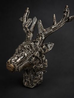 Scrap Metal Deer head
