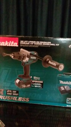 Brand New Mikita 18 Volt LXT Lithium Ion Brushless Cordless 1/2 Hammer Drill Driver Kit Retails $299 My Price $175obo