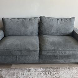 Dark Grey Fabric Couch