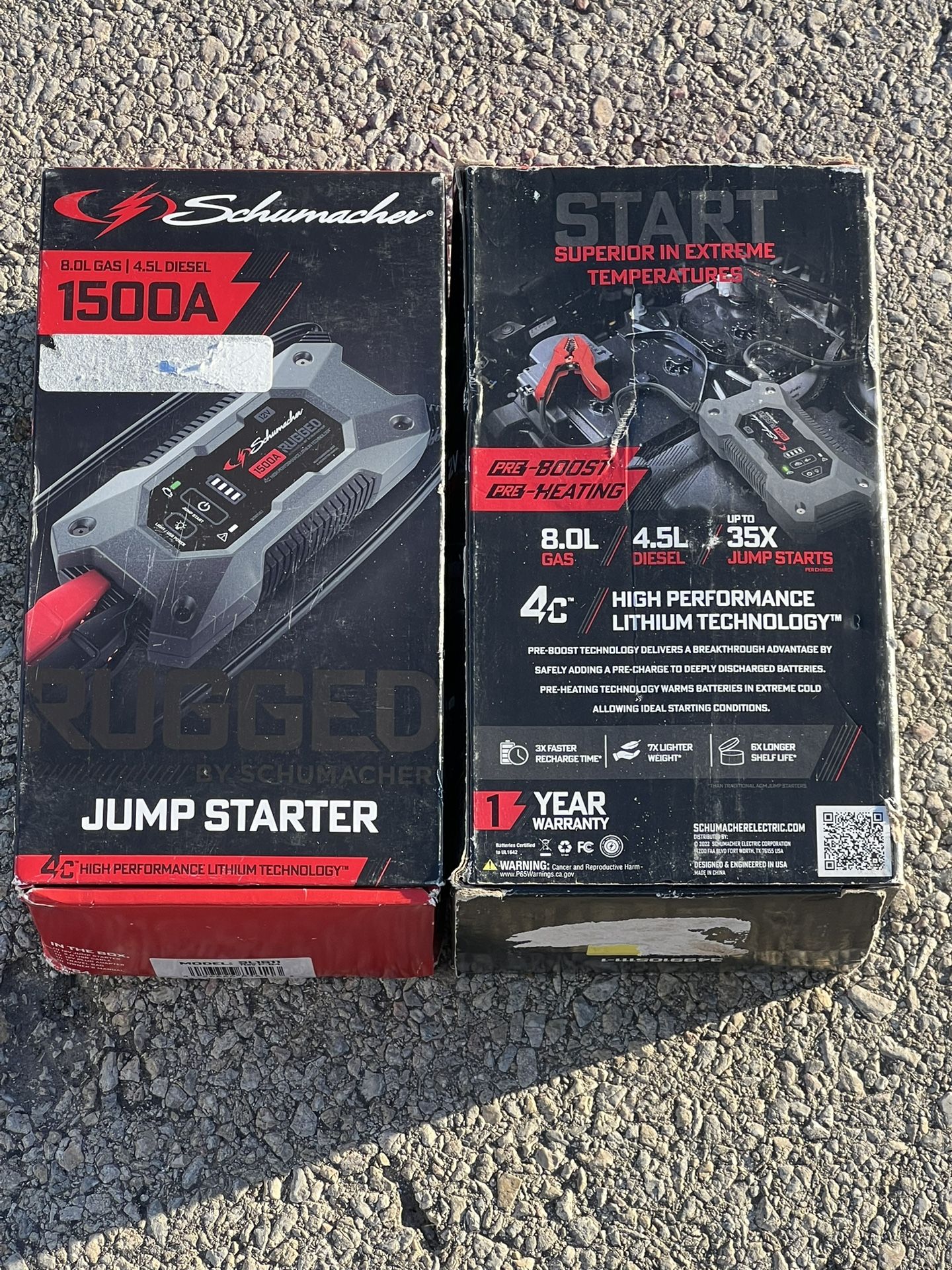 Schumacher Jump Starter 1500 A $55 Each Cada Uno Nuevo