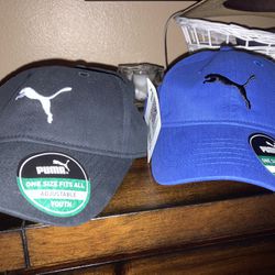 2 New Puma Youth Hats