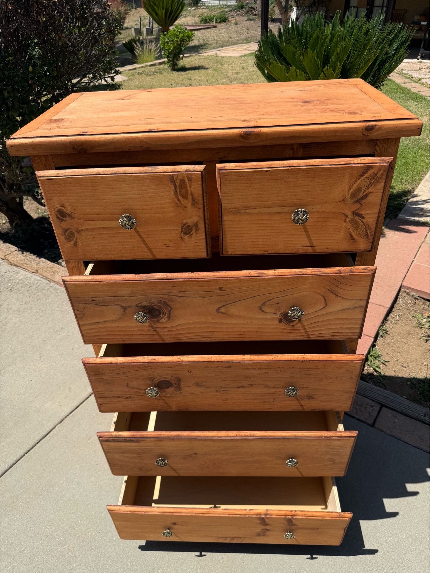 Rustic Solid Wood Tallboy Dresser (Read Description)