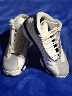 Jordan 13 Blue, Grey, and White Size 5.5Y