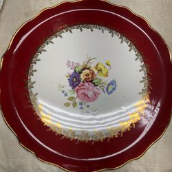 Old Foley James Kent  Ltd Staffordshire Plate &knife