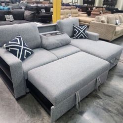 Beautiful 2-Pc Convertible Sectional Sofa Set