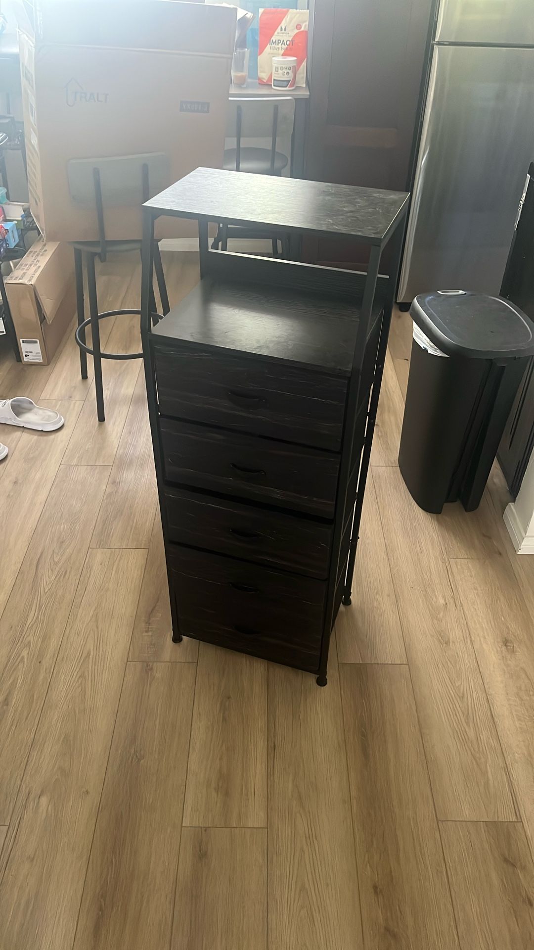 Black 5 Drawer Dresser