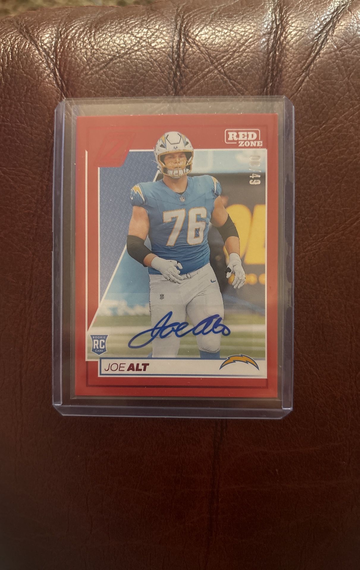 2024 Panini Zenith Joe Alt Rookie Auto Red Zone /49
