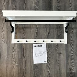 NEW - IKEA Coat Rack/Shelf