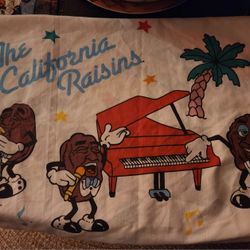 CALIFORNIA RASINS PILLOWCASE.