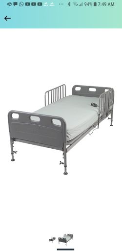 Drive Competitor Semi-Electric Bed With Full Length Rails 