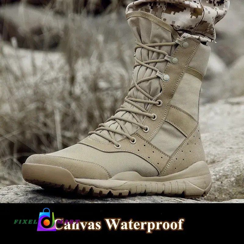 35 48 Size Men Women Ultrallight Outdoor Climbing Shoes Tactical Training Army Boots Summer Breathable Mesh Hiking Desert Boot

