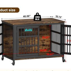 Large Dog Cage Table Furniture