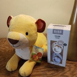New Soft Toy With Tag & Baby Pacifier In Box