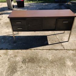 Mid century steel credenza