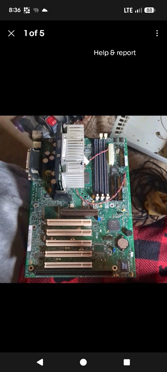 Intel Pentium III Motherboard E139761 w/ P III CPU