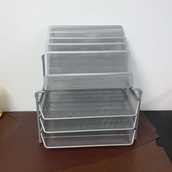 Metal Combination Desk Organizer