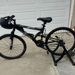 Mountain bike with stationary Stand