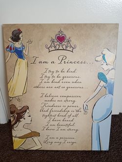 Princess Canvas Wall Art