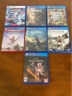 PS4 games $10 each