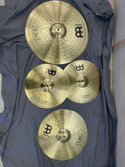 Meinl HCS Complete Cymbal Set 4pc 14" hi-hats, 16" crush, 20" ride Germany made