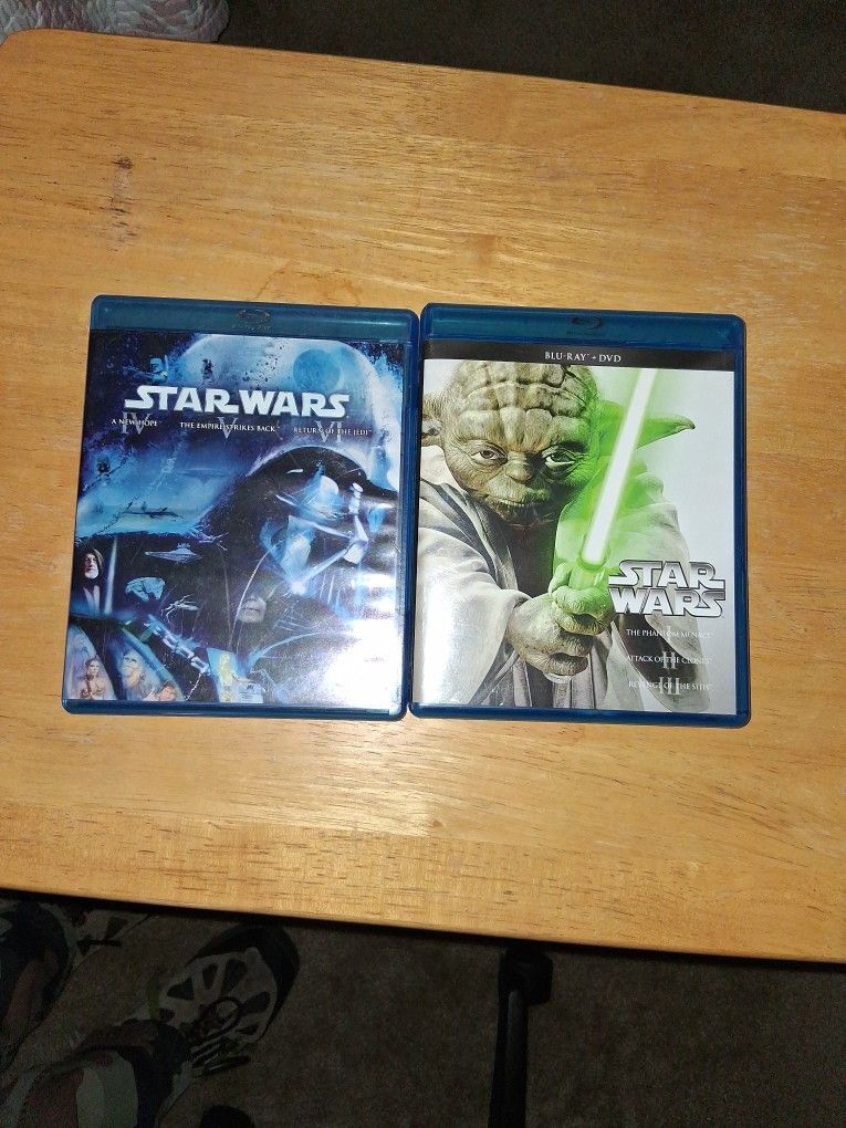 STARWARS SETS. 3 DISC AND 6 DISC.