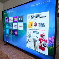 SMART  TV  SHARP  AQUOS  58"  ROKU   4K  LED  HDR   DOLBY   VISION  FULL  UHD  2160p🛑🛑 ( NEGOTIABLE )  🛑🛑DELIVERY  AVAILABLE🛑🛑