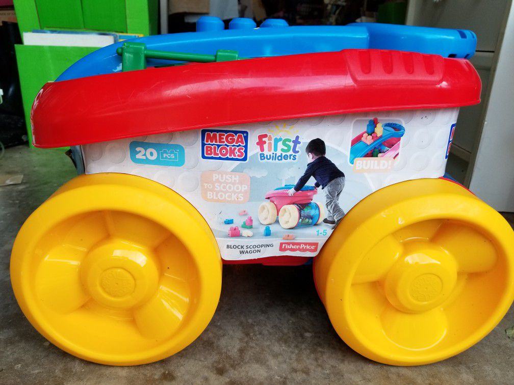 Kids block wagon Toy