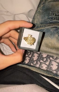 Gold La Nugget Ring