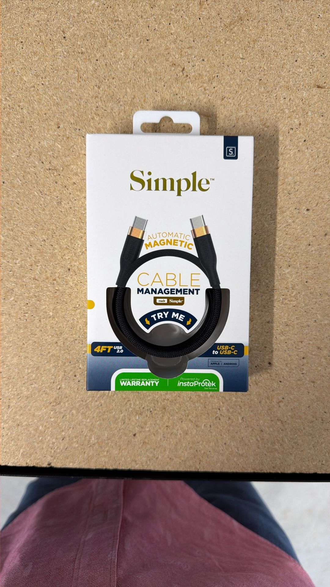 USB C to USB C. 4 Ft Cable Brand New