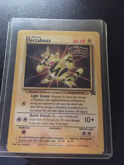 Pokémon 1999 Electabuzz First Movie Promo Card