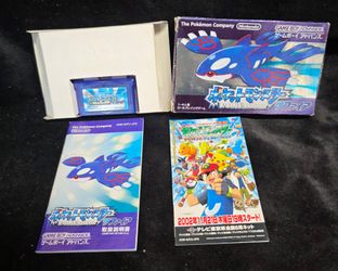 Pokemon Sapphire Version Game Boy Advance GBA Complete in Box