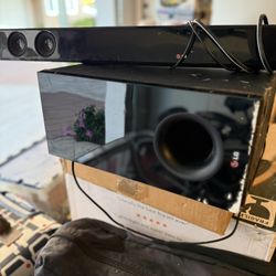 LG Soundbar with Remote Subwoofer