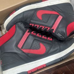 Nike Air Force 2 High Top Black Red Us Men 8.5