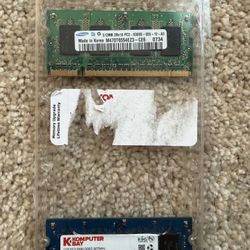 DDR RAM PC2-5300 DDR2 1GB & 512MB  Type: DDR2 Total Capacity:1GB  Speed: DDR2 667MHz (PC2-5300)  Type: DDR2 Total Capacity:512MB  Speed: DDR2 667MHz (