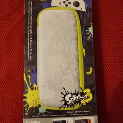 Nintendo Switch Carrying Case & Screen Protector (Splatoon 3 Design)
