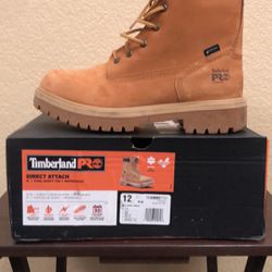 Men’s Timberland Pro, Direct Attach, 8” Steel Safety Toe, Waterproof , Insulated,  Size 12M, Work Boots