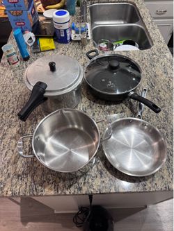 Farberware Pressure Cooker + 3 Pots & Pans Cookware Bundle