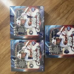 Brand New 2024 Topps MLB Chrome Update Series Baseball Trading Card Mega Box