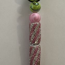 Grinch Pink Hat Christmas Gift Pen