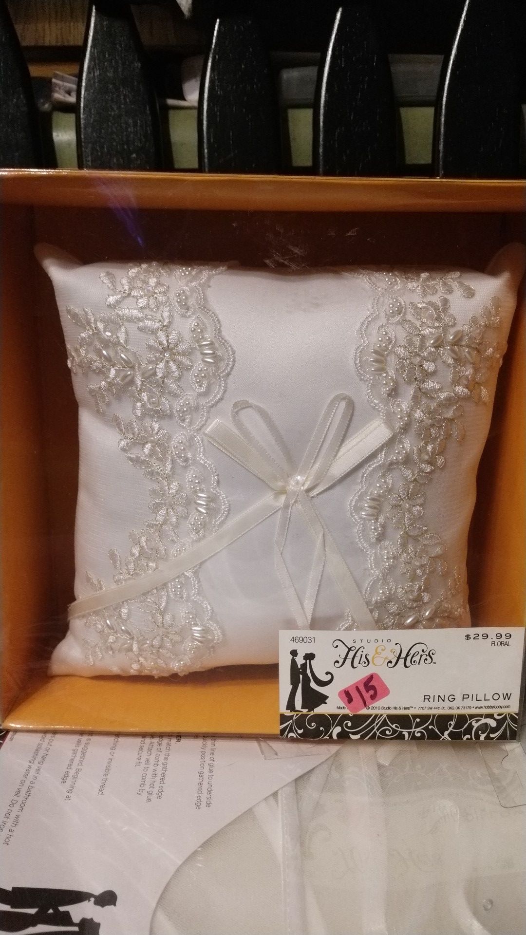 Wedding ring pillow