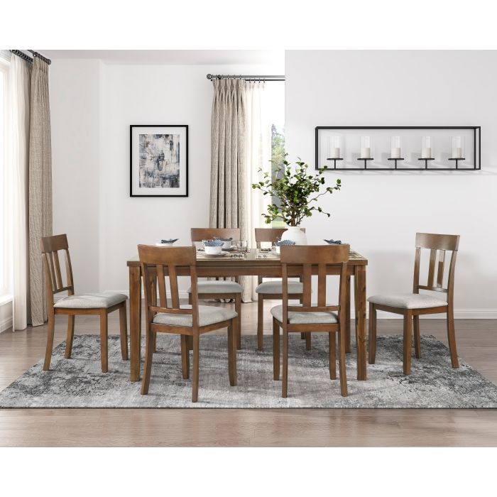 757629 7PCS DINETTE SET - TABLE & 6 CHAIRS