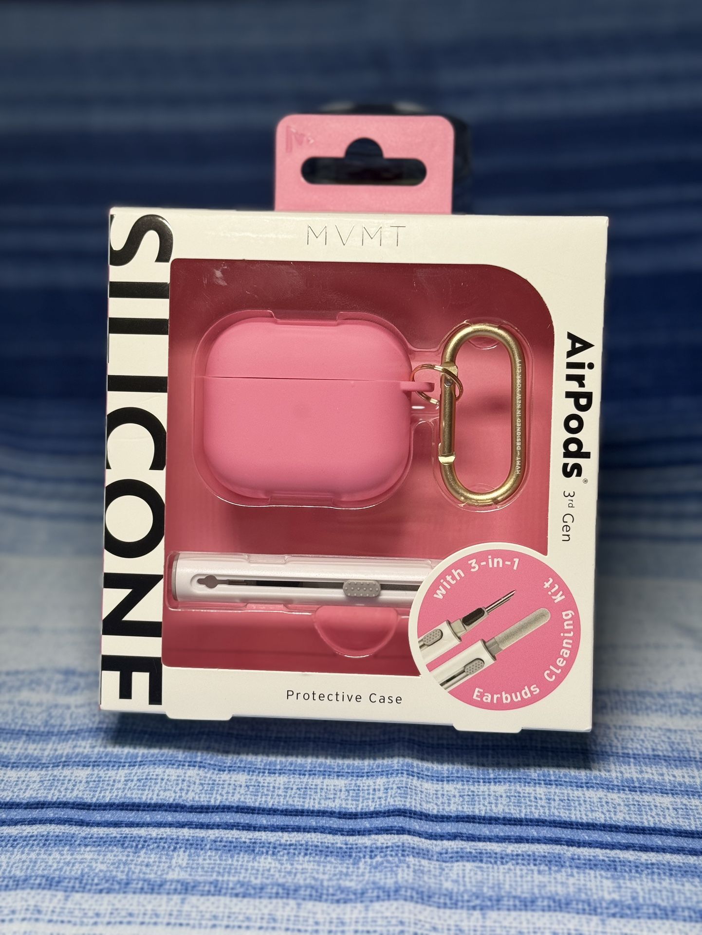 Pink AirPods silicone Case 3rd Gen