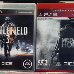 Battlefield 3 Game/ PS3  Medal of Honor -- Limited Edition Game /PS3 