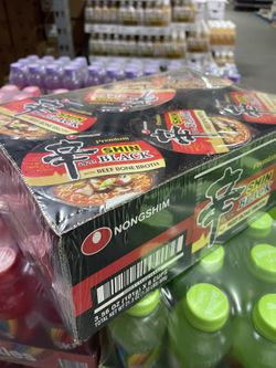 Shin black ramen Beef bone broth 6 Cups