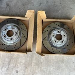 2018 Infinity Q50 Front Slotted Brake Rotors Like New 
