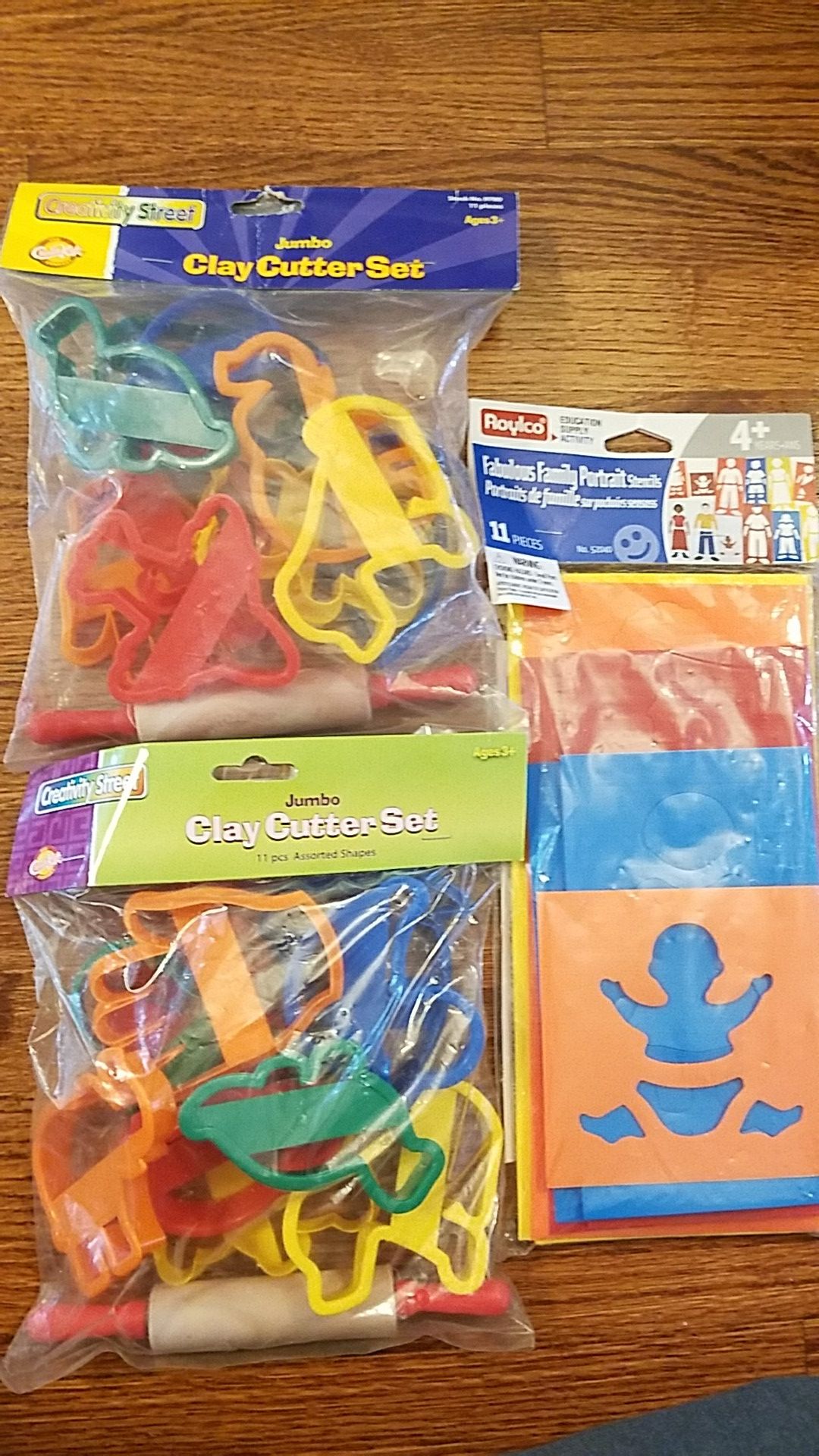 Clay cutter set and stencils