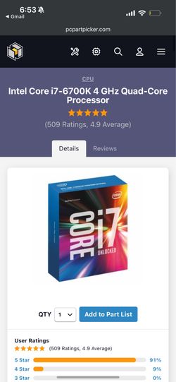 PC Parts / partial build (need ram and gpu)