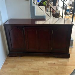Dark Wood Credenza 